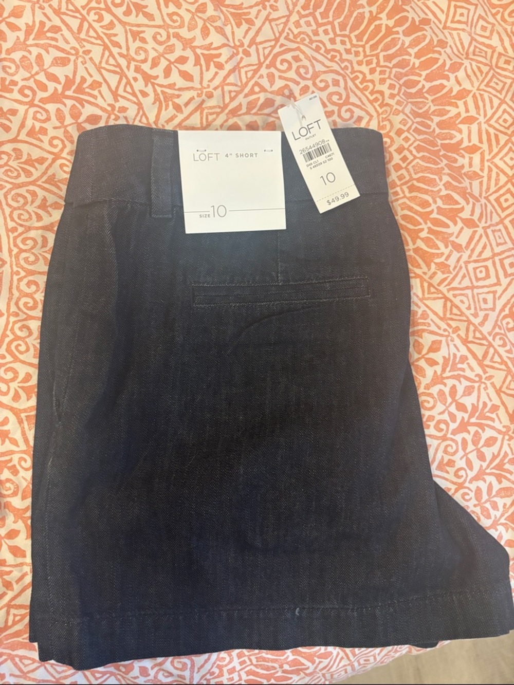 LOFT Dark Indigo Denim Skirt